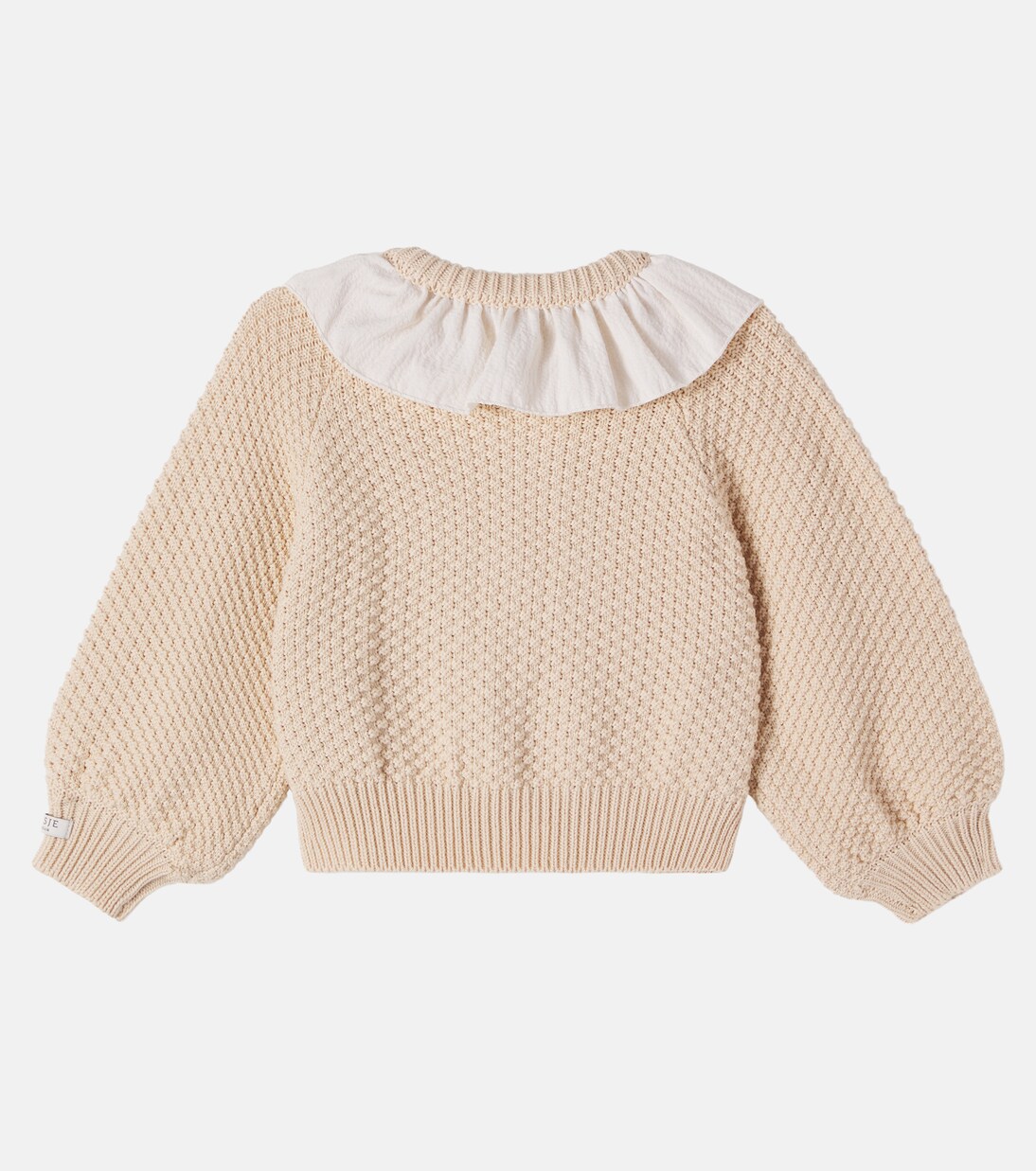 Baby Veertje ruffled cotton cardigan | Donsje