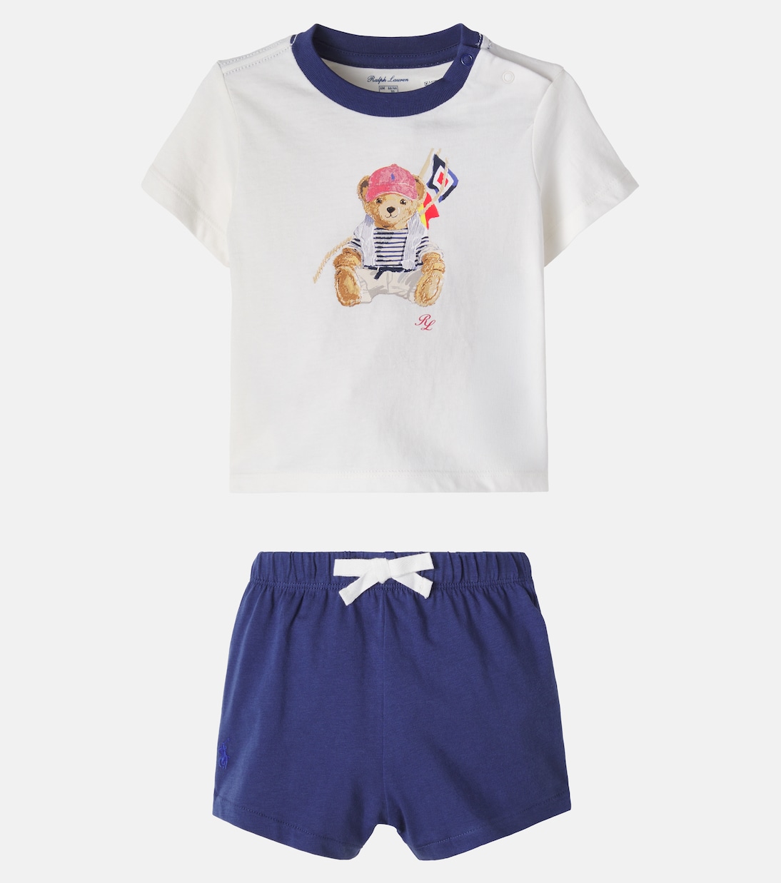 Baby cotton jersey T-shirt and shorts set | Polo Ralph Lauren Kids