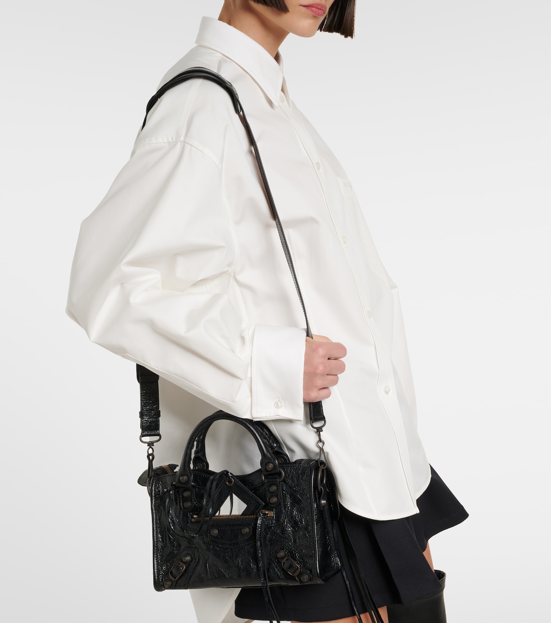 Le City Mini leather tote bag | Balenciaga