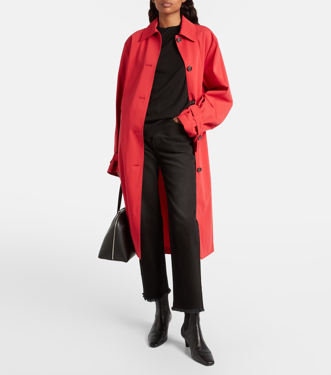 Jeans rectos con efecto desgastado | Toteme