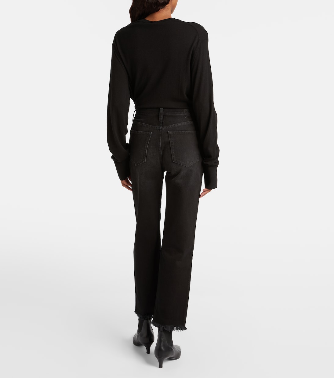 Jeans rectos con efecto desgastado | Toteme