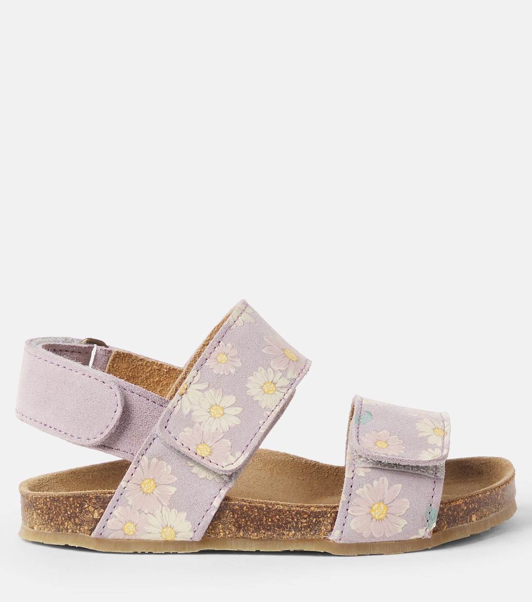 Alphie floral suede sandals | Wheat