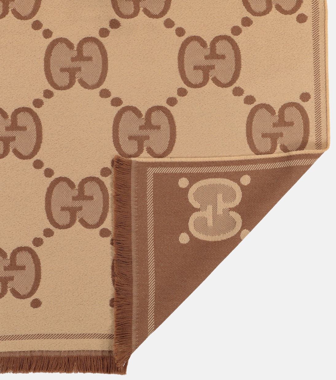 Sciarpa in jacquard di lana GG | Gucci