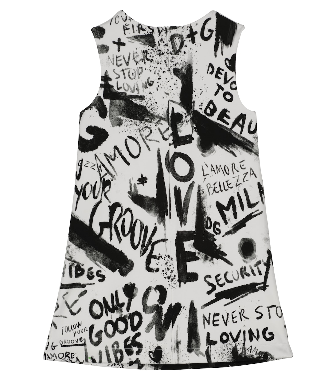 Bedrucktes Kleid aus Stretch-Baumwolle | Dolce&Gabbana Kids