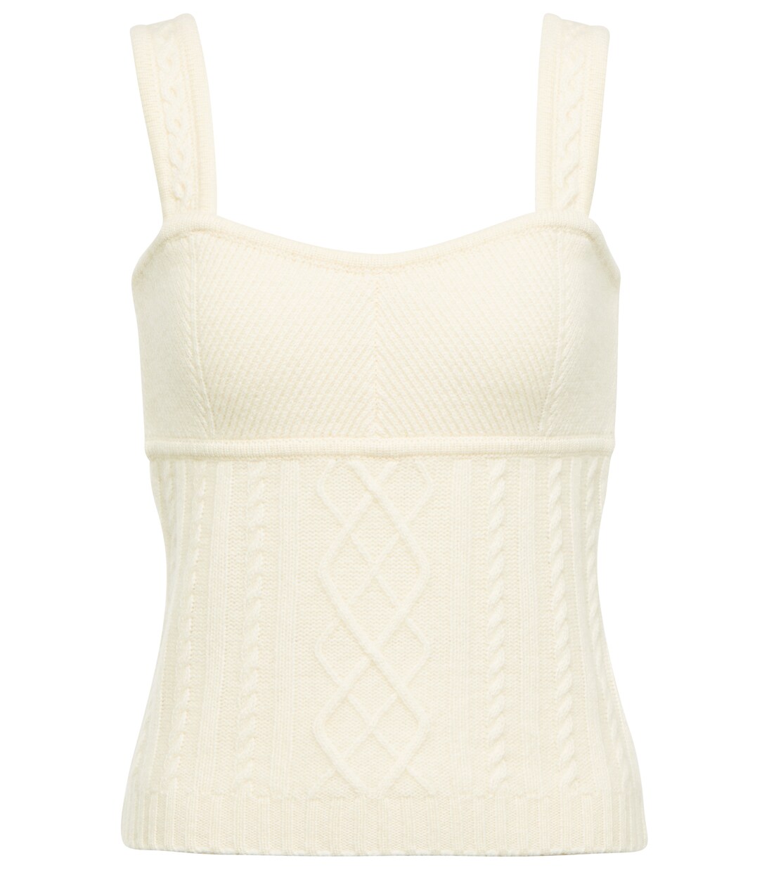 Top de cachemir con punto trenzado | CO