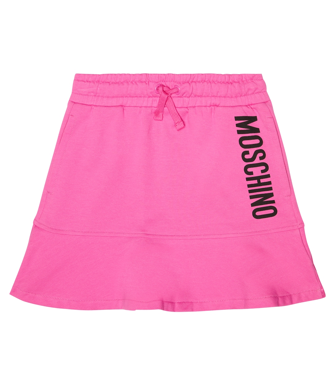 Jupe en coton mélangé à logo | Moschino Kids