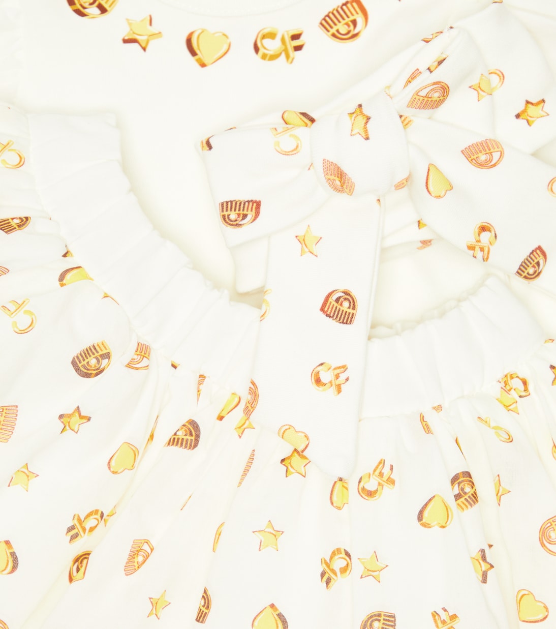 x Chiara Ferragni Bébé – Ensemble body, jupe et bandeau | Monnalisa