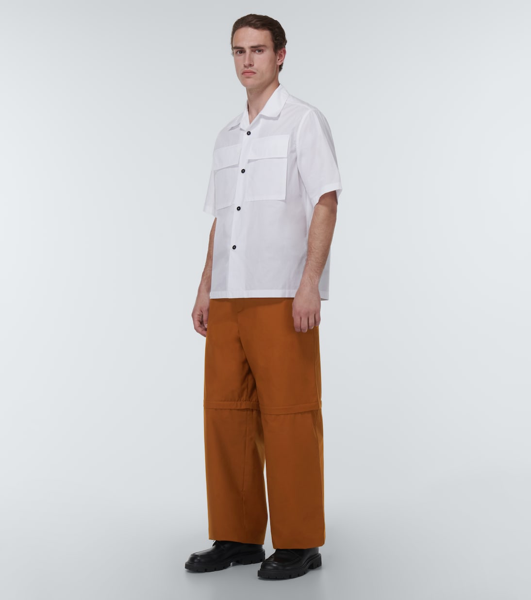 Pantalones anchos de algodón | Jil Sander