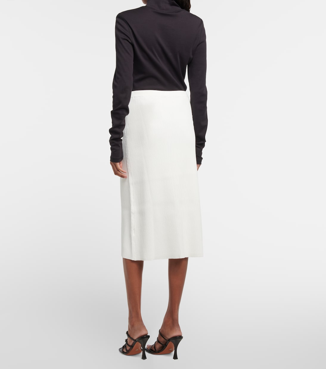 Falda midi de punto de tiro alto | Proenza Schouler