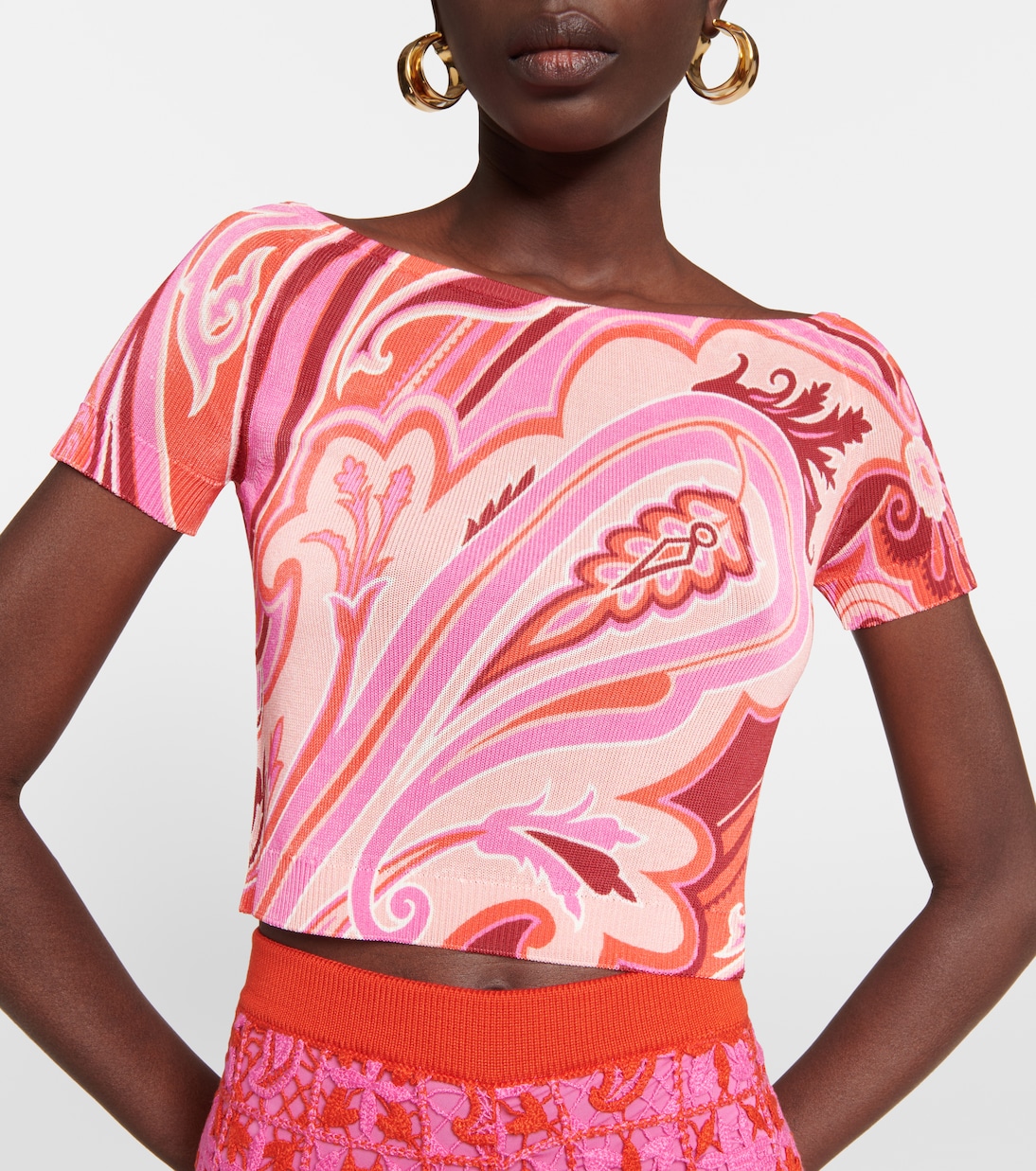 Camiseta de cuello barco estampada | Etro