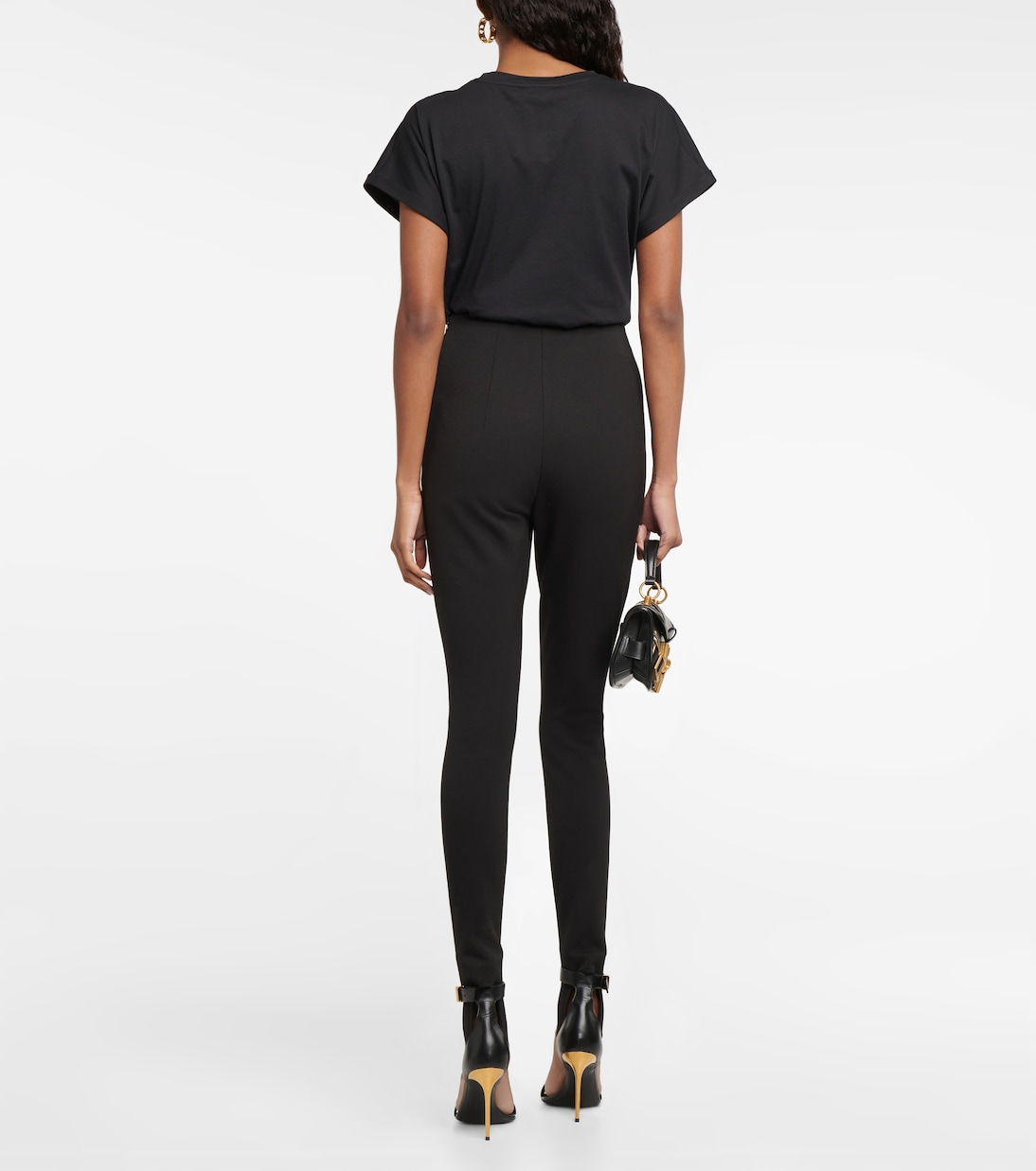 Legging fuseau en coton mélangé | Balmain