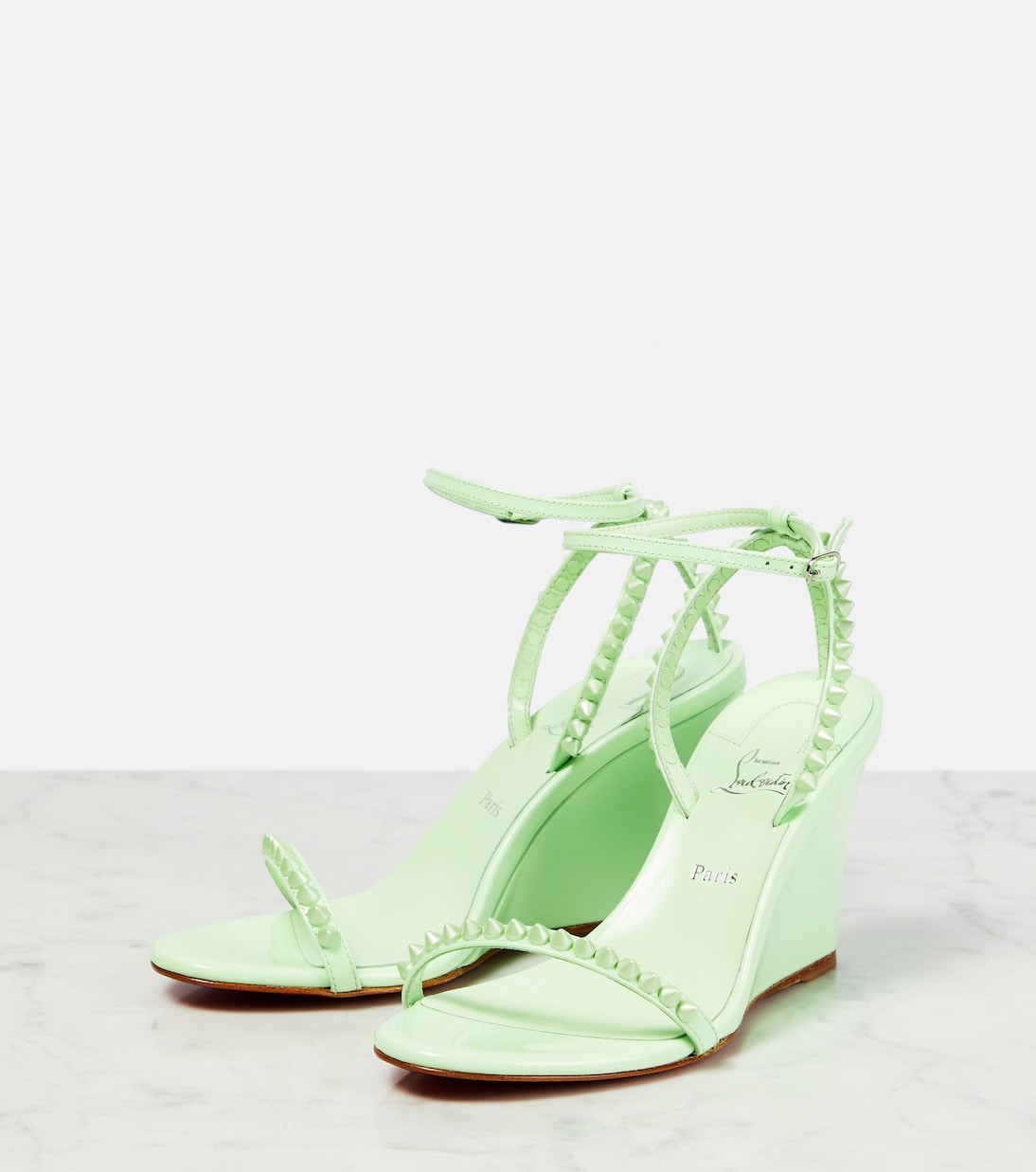 Sandali con zeppa So Me 85 in pelle | Christian Louboutin