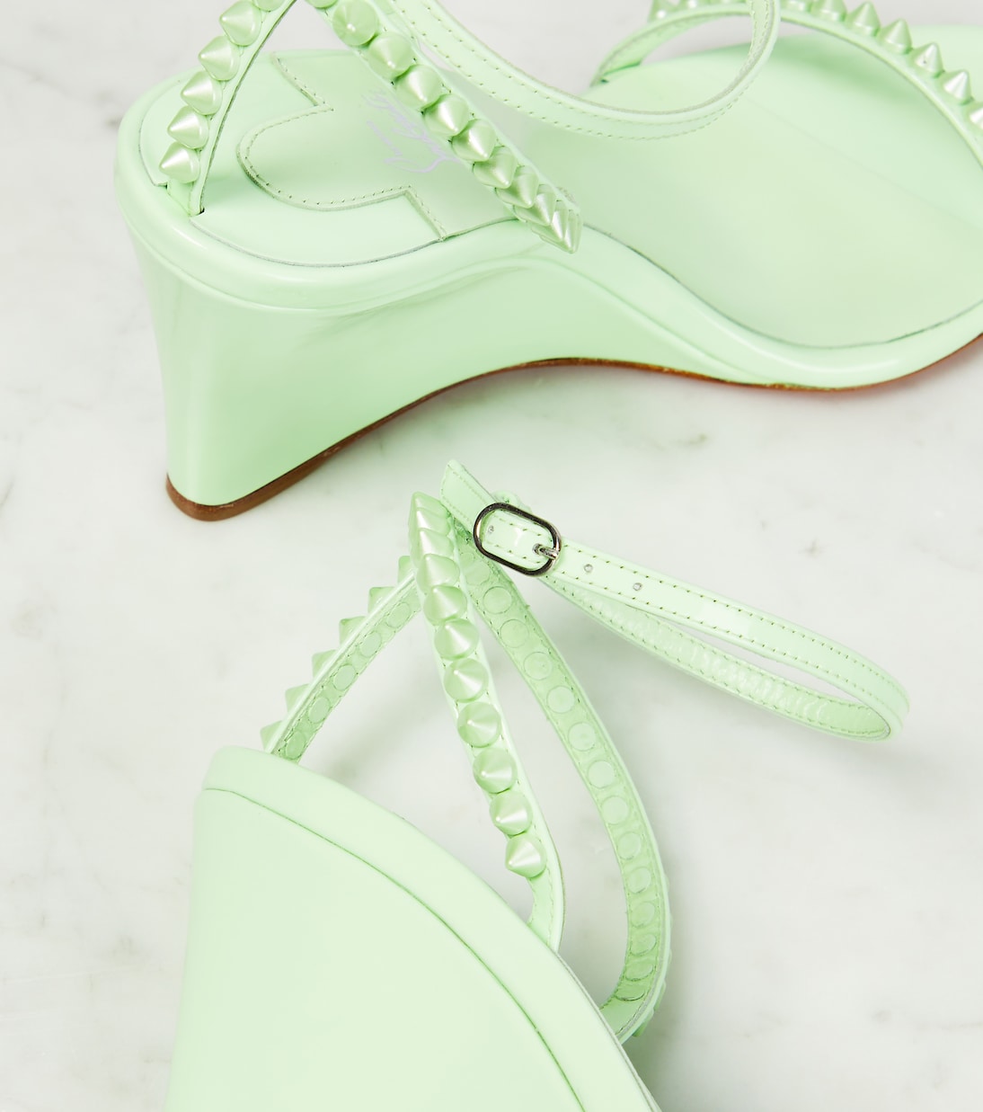 Sandali con zeppa So Me 85 in pelle | Christian Louboutin