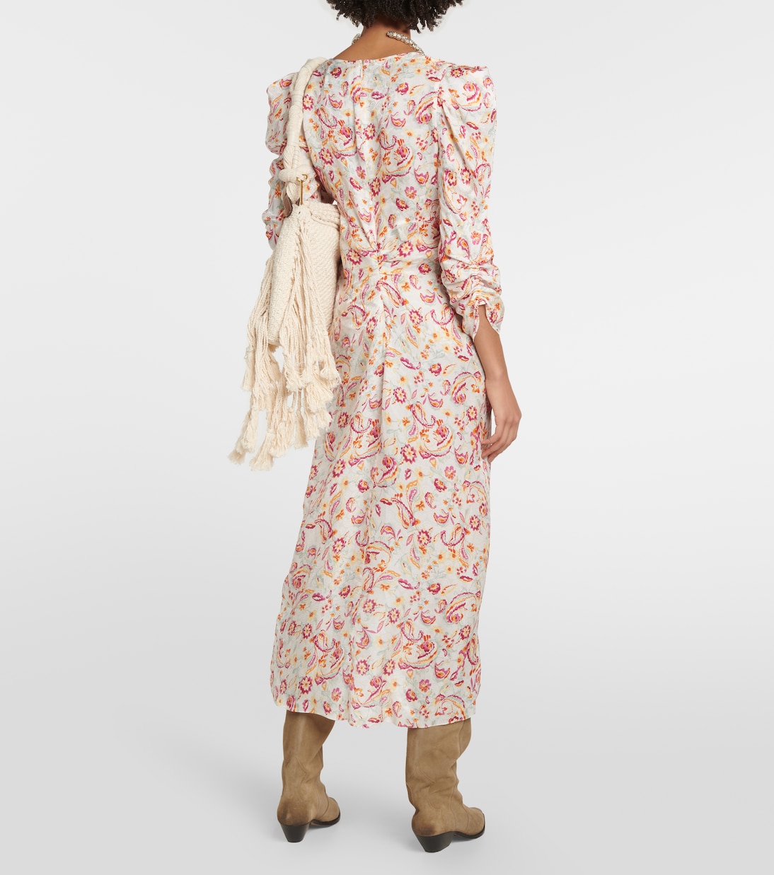 Albini printed silk-blend midi dress | Isabel Marant