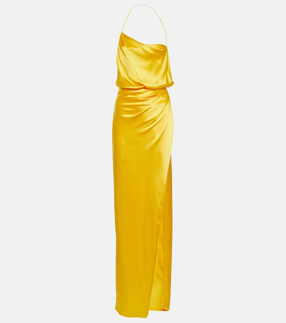 Halterneck silk charmeuse gown | The Sei