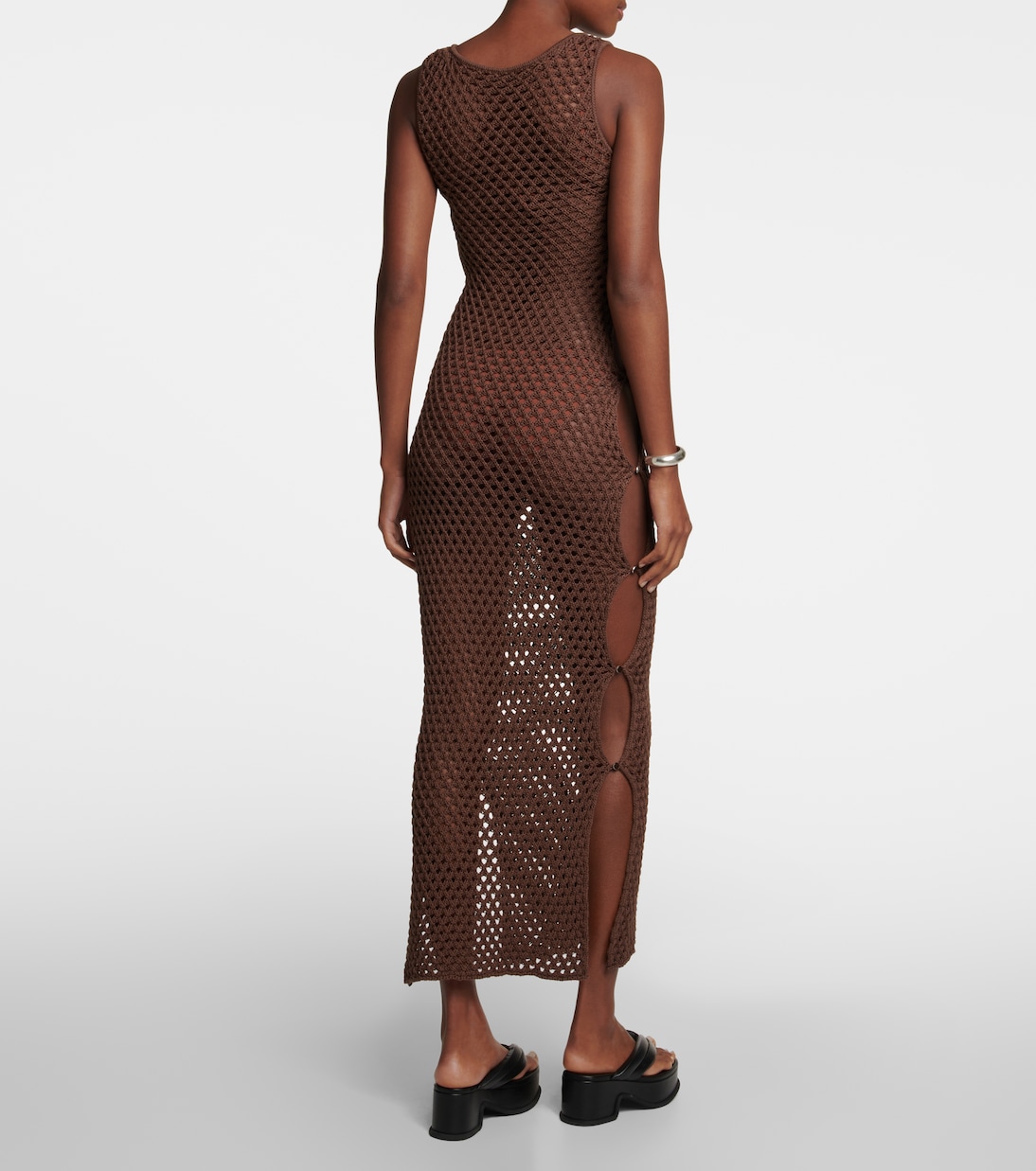 Vestido midi Aline de croché | SIR