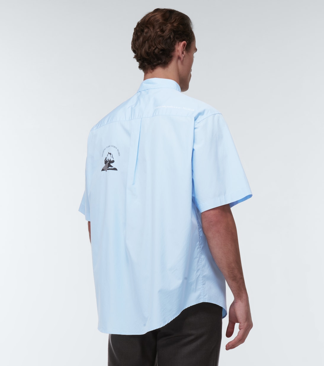 Camisa en popelín de algodón bordada | Undercover