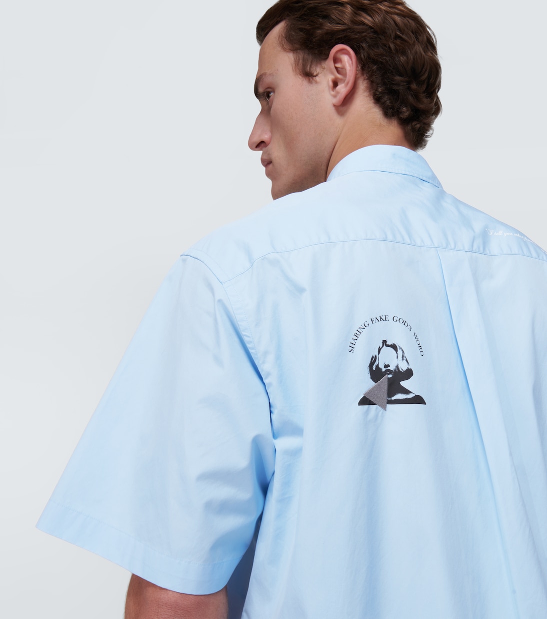 Camisa en popelín de algodón bordada | Undercover