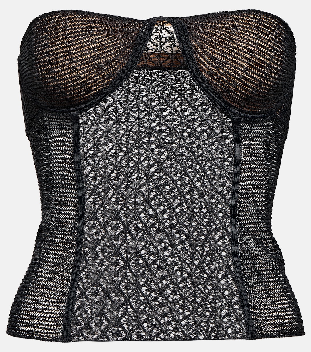Bustier Lori in maglia di pizzo | Khaite