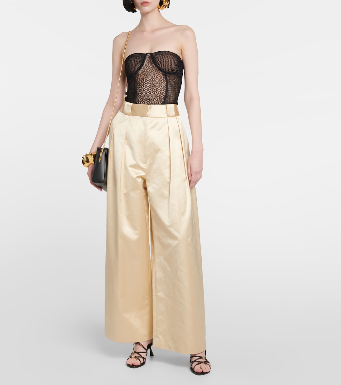 Bustier Lori in maglia di pizzo | Khaite