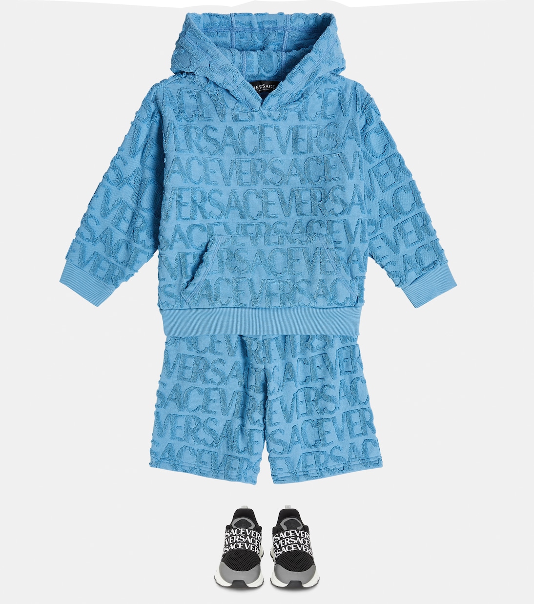 Shorts in spugna di cotone | Versace Kids