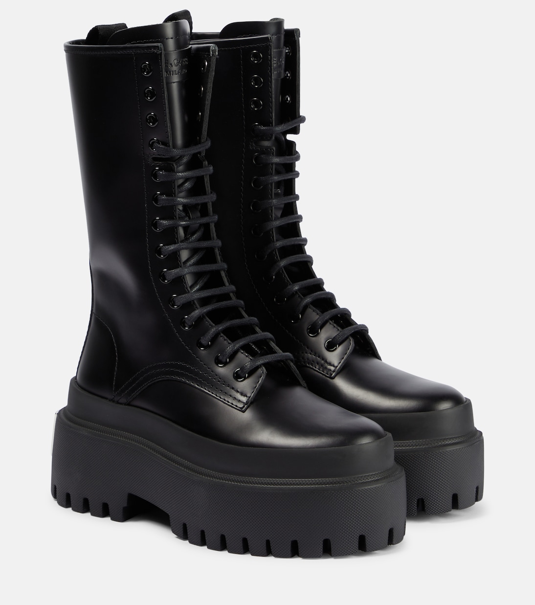 Botas con plataforma de piel | Dolce&Gabbana