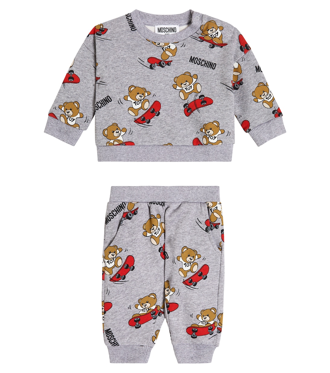 Bebé - chándal de algodón estampado | Moschino Kids