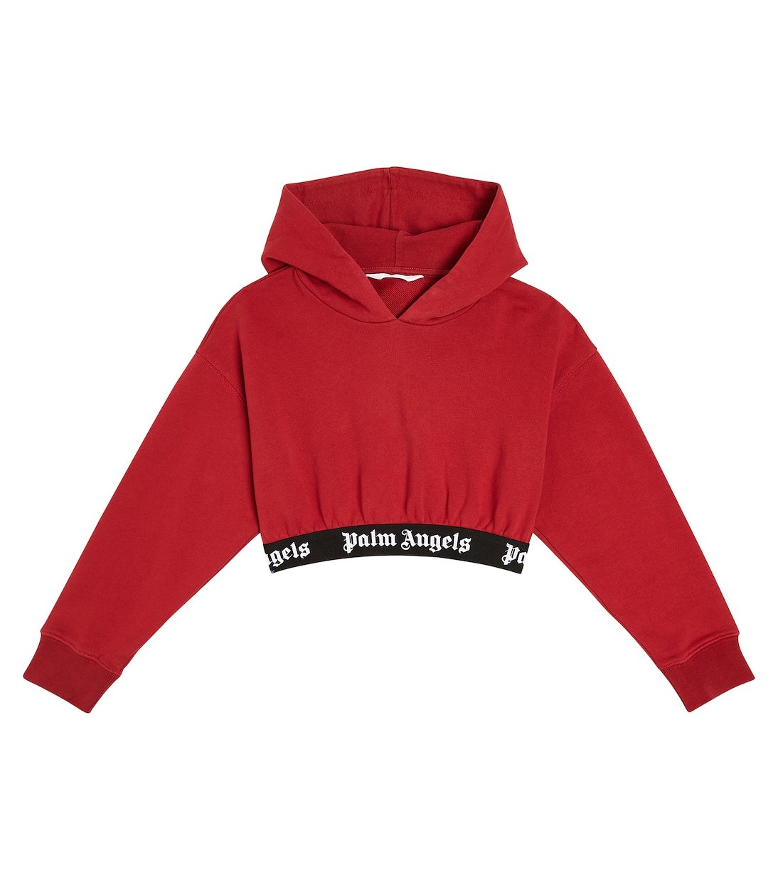Cropped-Hoodie aus Baumwoll-Jersey | Palm Angels Kids