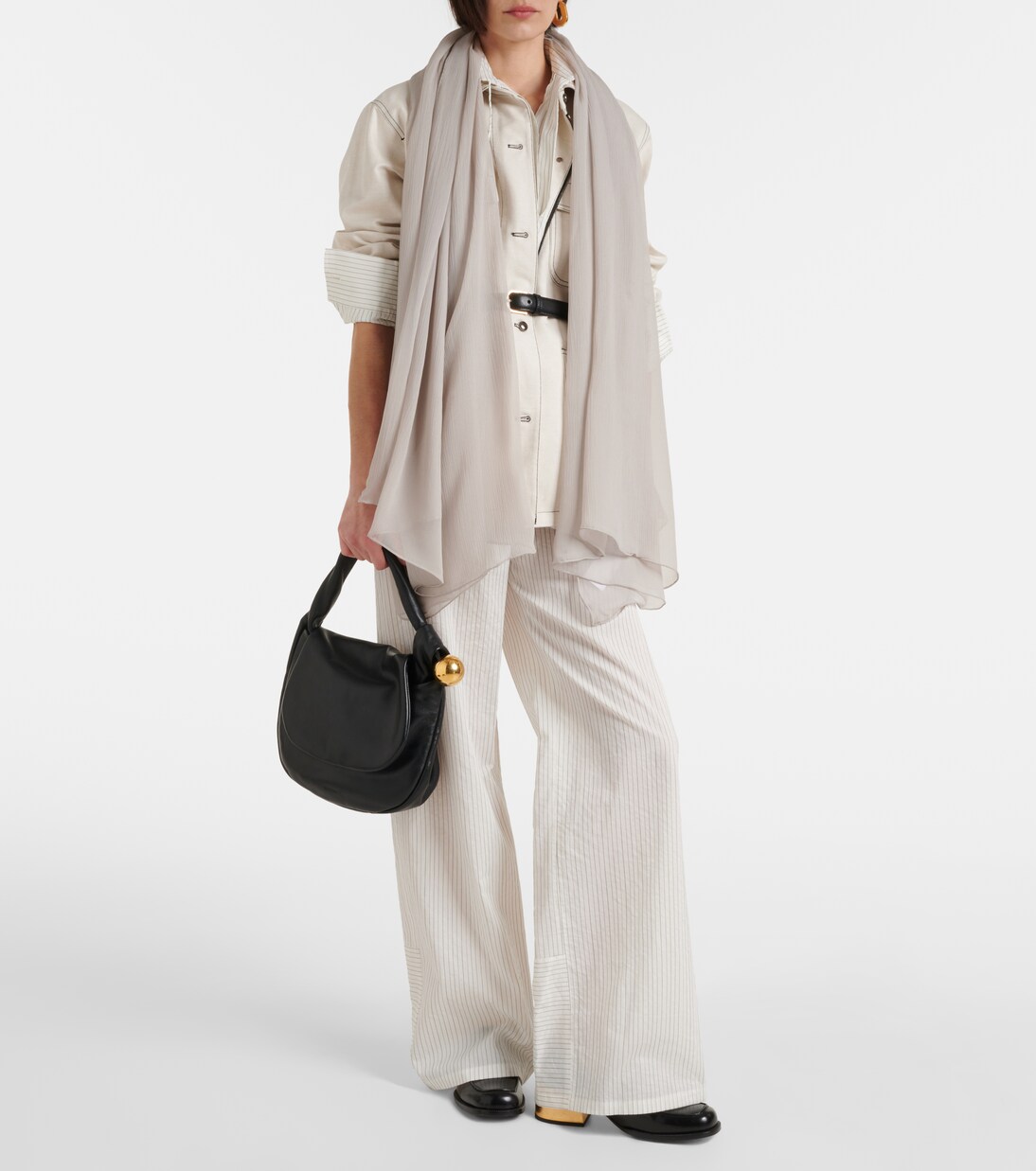 Bufanda Meandro de crespón de seda | Max Mara
