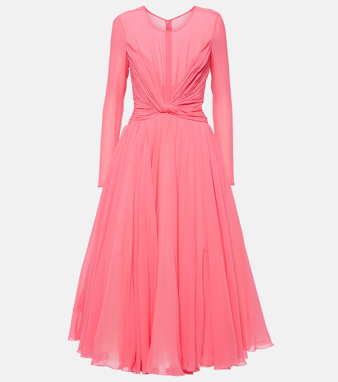 Vestido midi de georgette de seda | Giambattista Valli