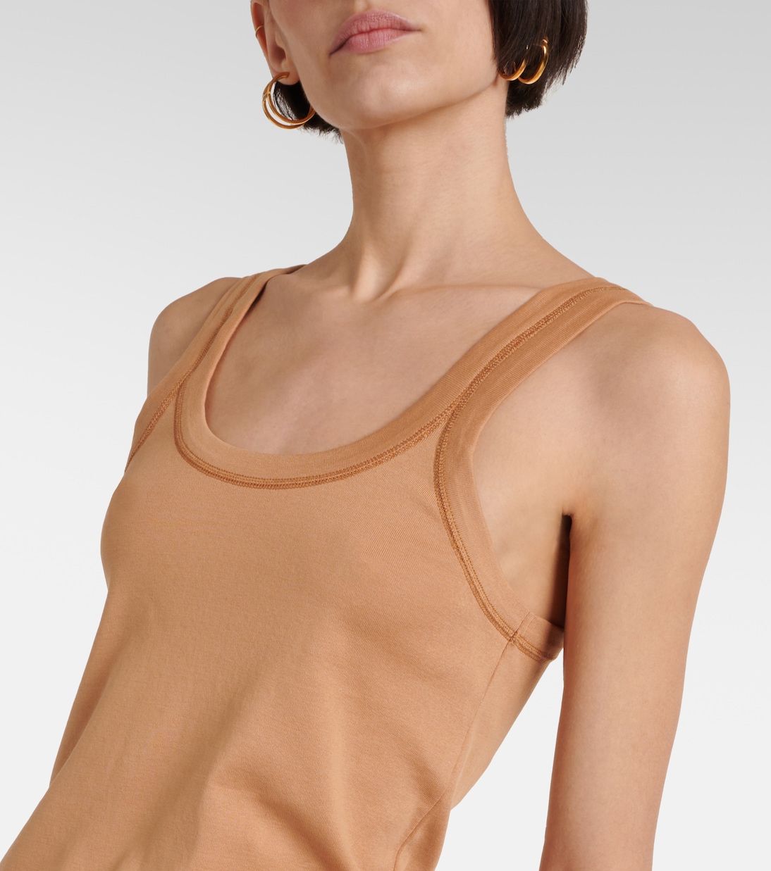 Ribbed-knit cotton jersey tank top | Lemaire
