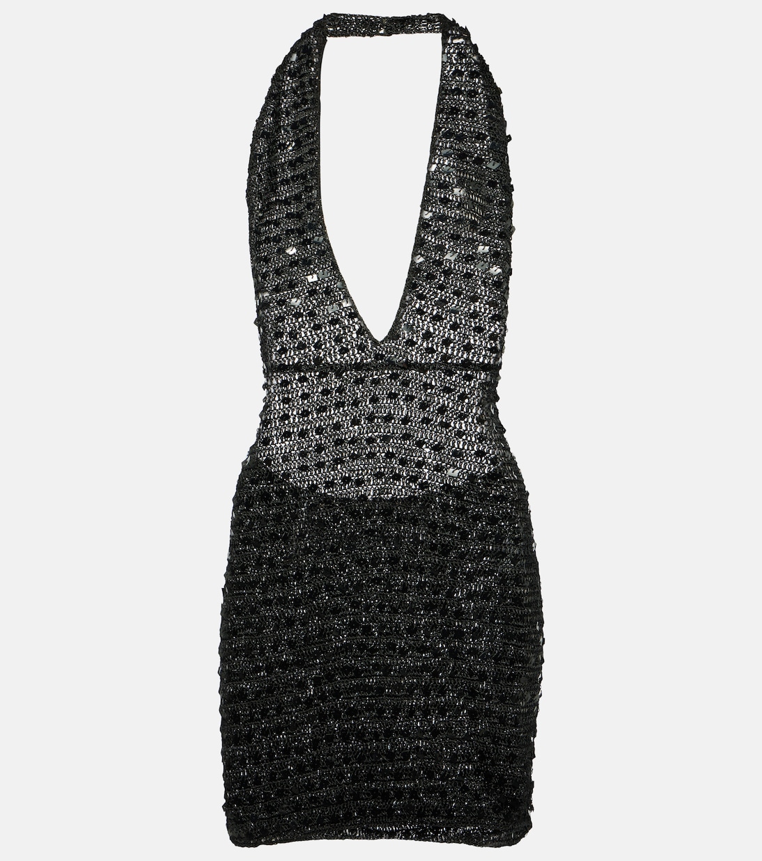 Sequined halterneck minidress | Aya Muse