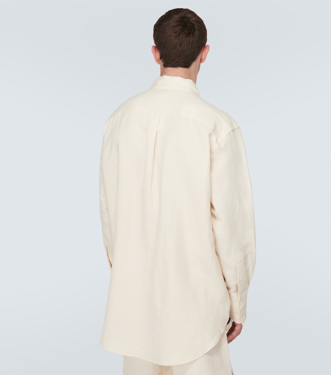 Camicia in cotone e lino a righe | JW Anderson