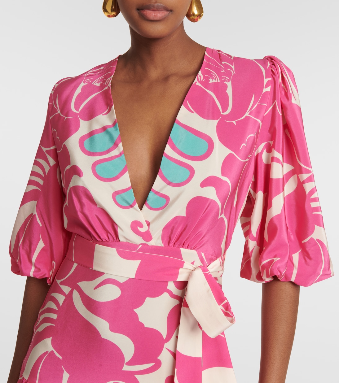 Maxikleid aus Seide | Adriana Degreas
