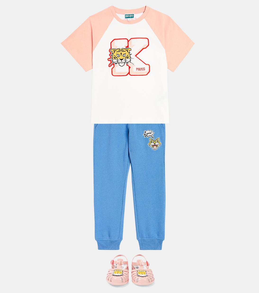 Besticktes T-Shirt aus Baumwoll-Jersey | Kenzo Kids
