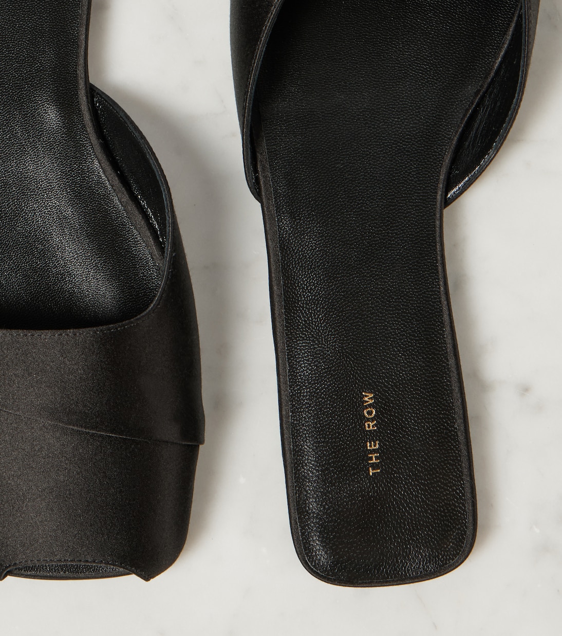 Mules Milla en satin | The Row