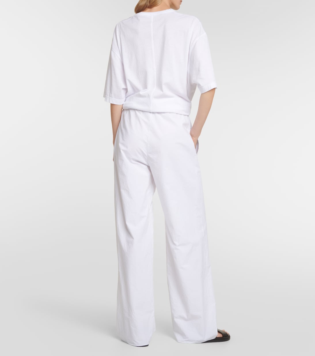 Weite Mid-Rise-Hose Jugi aus Baumwolle | The Row
