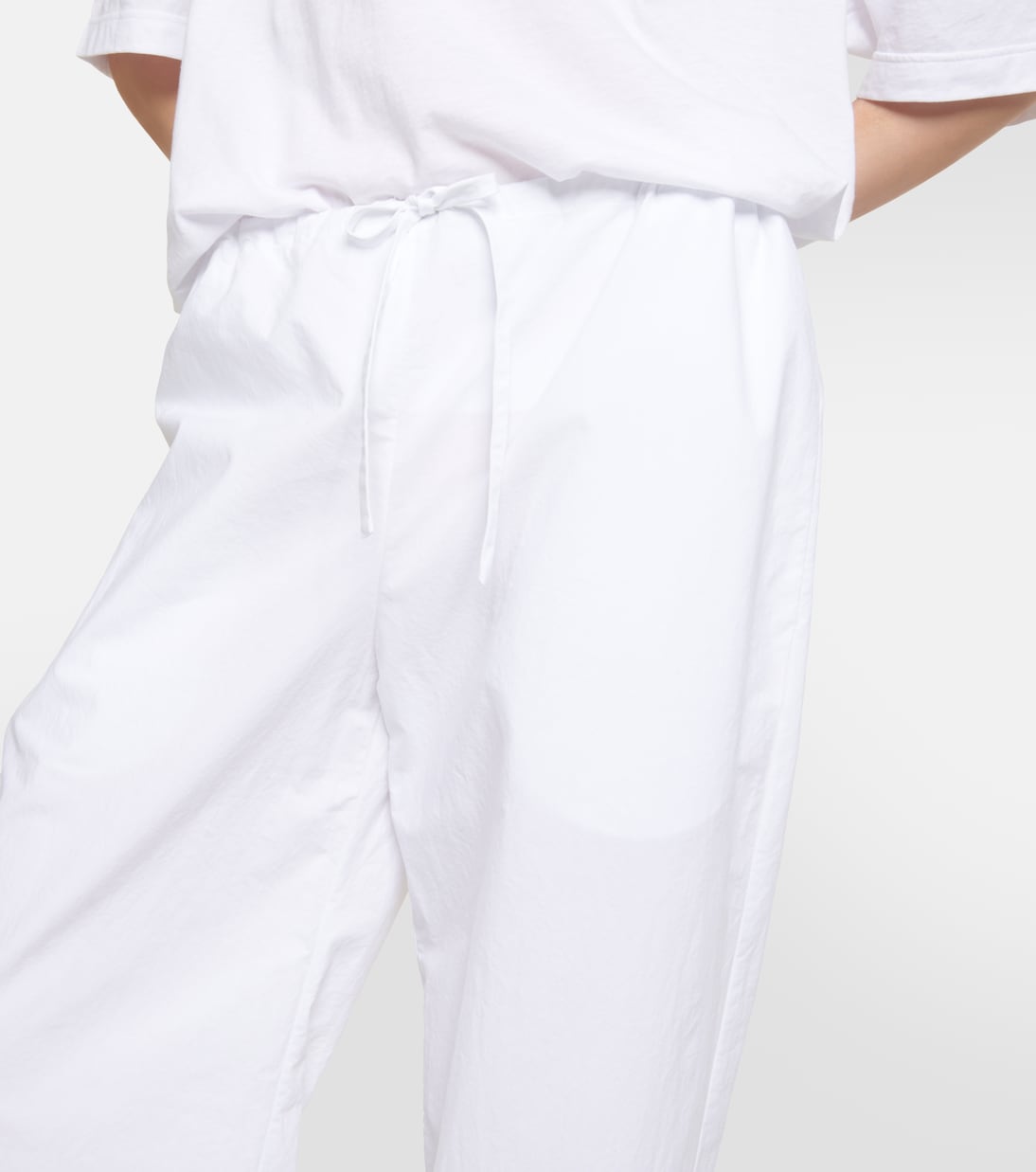 Weite Mid-Rise-Hose Jugi aus Baumwolle | The Row