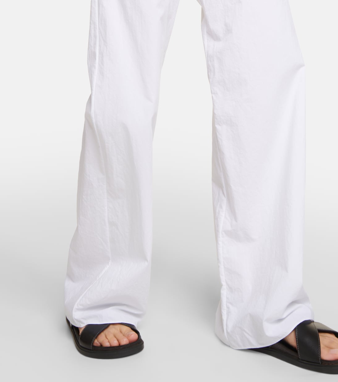 Weite Mid-Rise-Hose Jugi aus Baumwolle | The Row