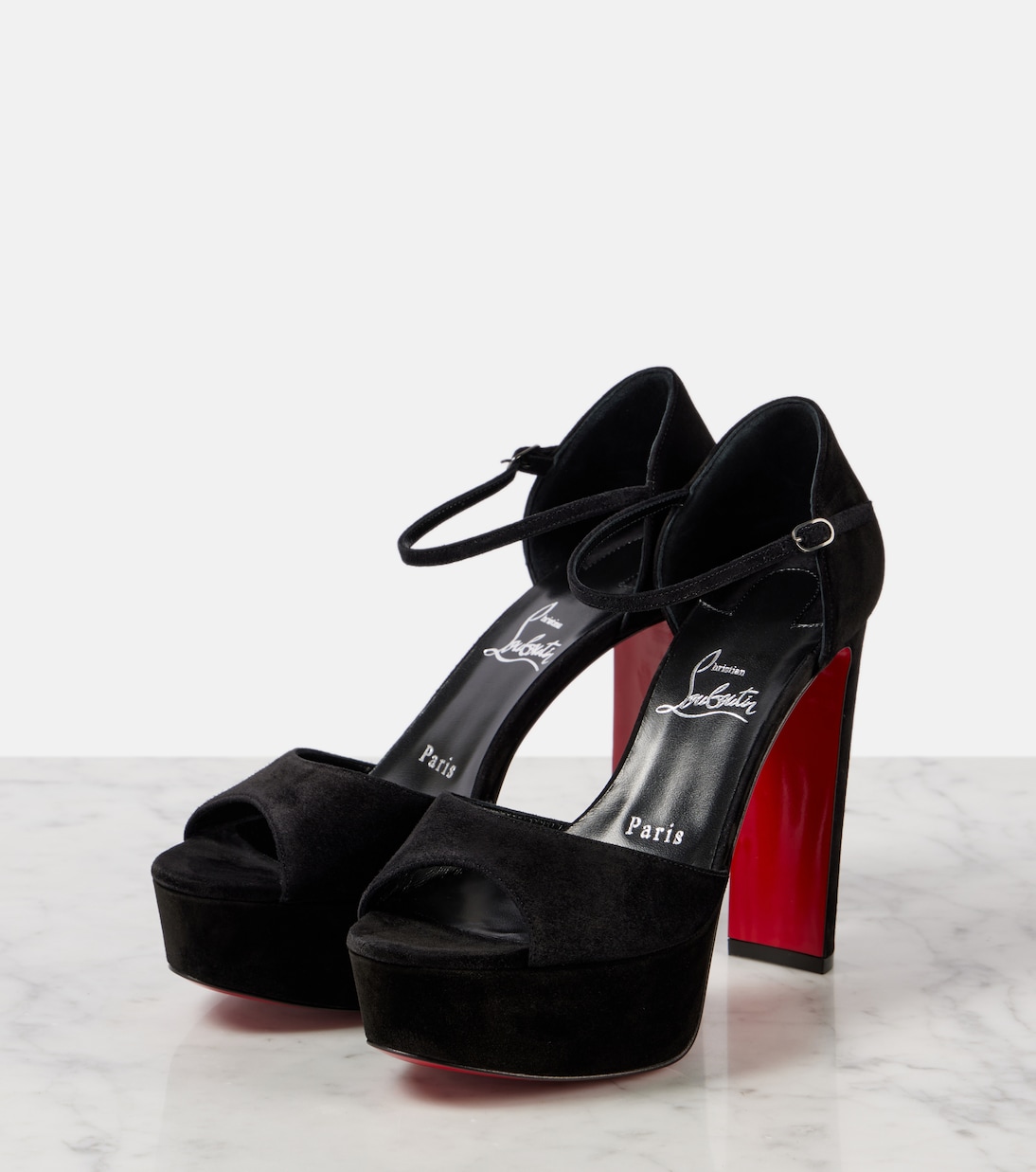 Sandalen Sandaloo 130 aus Veloursleder | Christian Louboutin