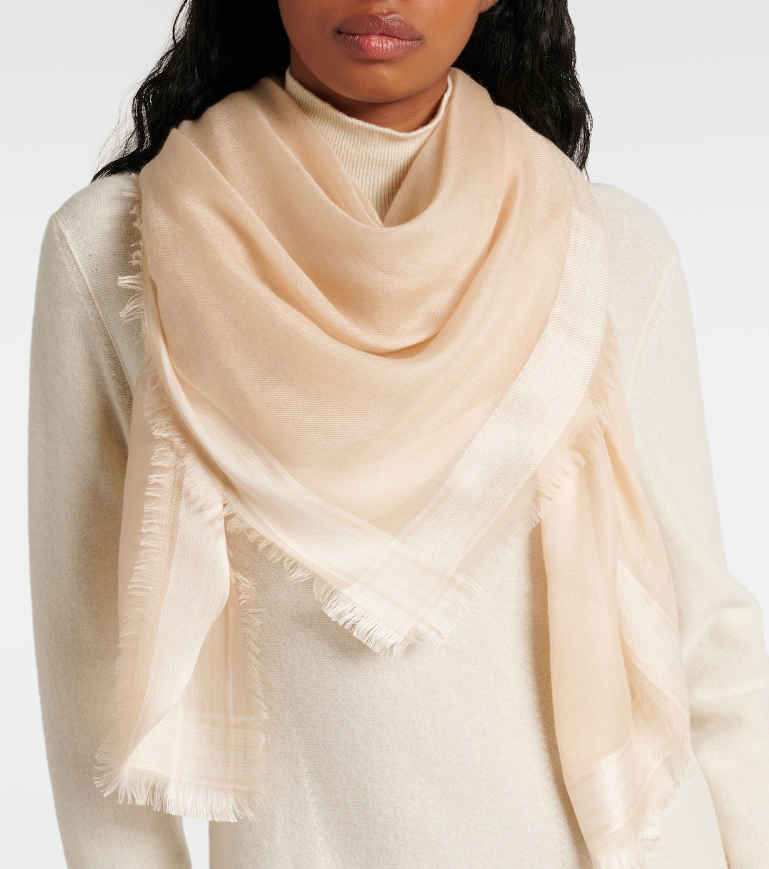 Sciarpa elegante in seta e cashmere Loro Piana per giovani