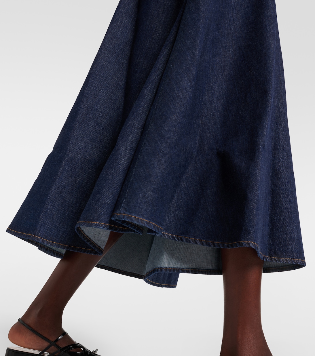 Falda midi de denim | Gucci