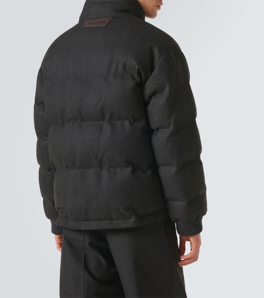 Herringbone wool puffer jacket | Berluti