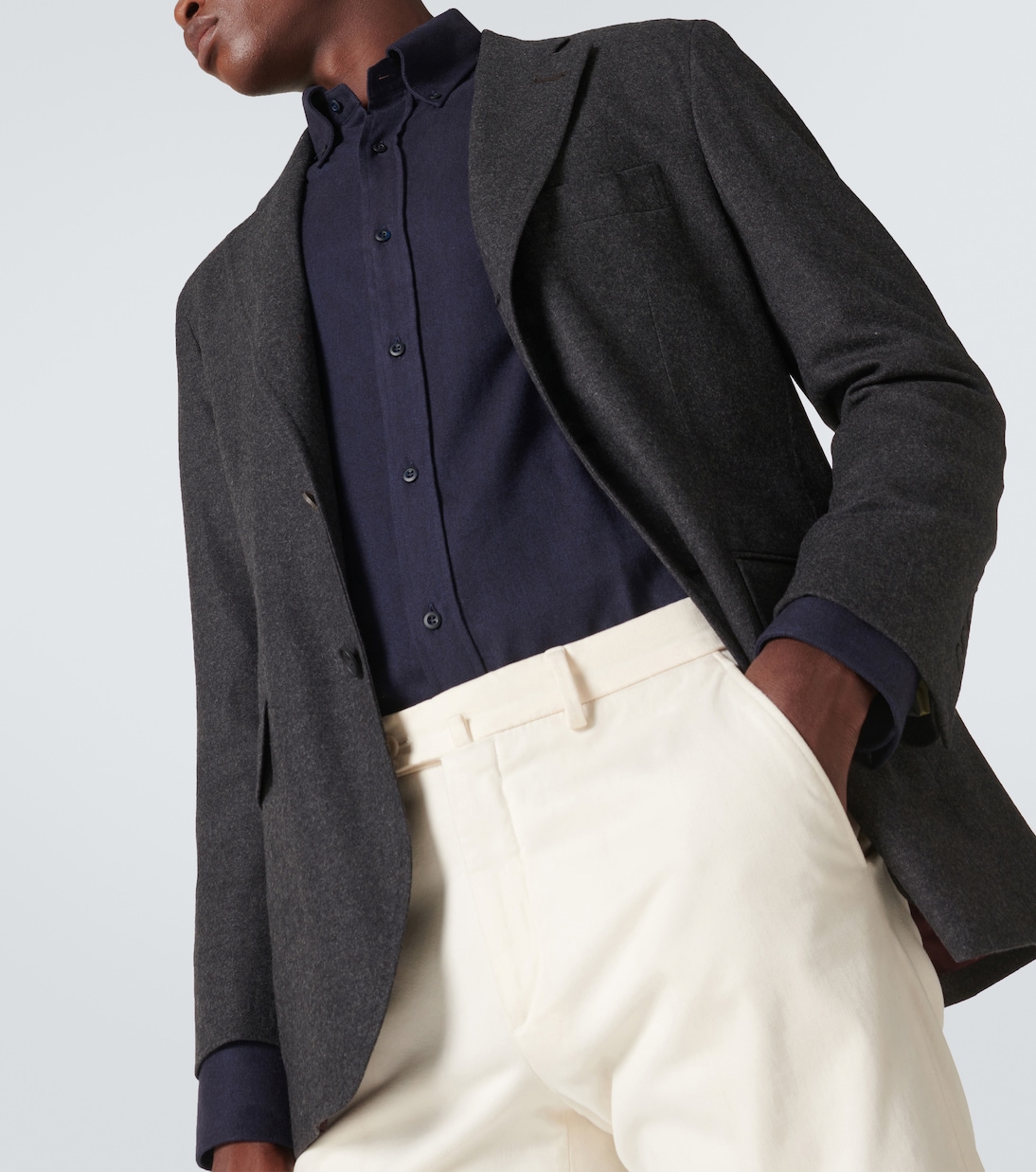 Blazer aus Wollflanell | Rubinacci