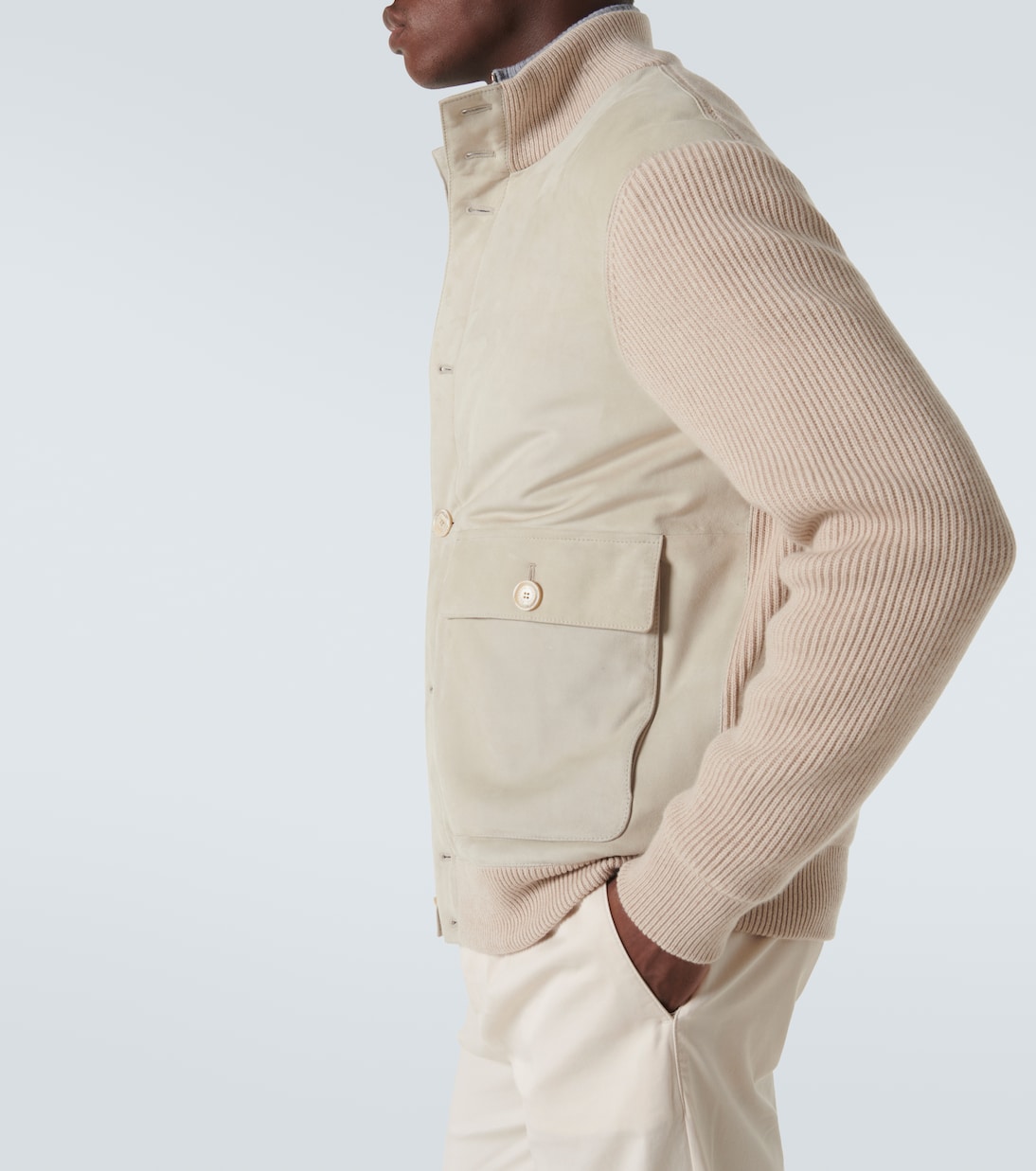 Chaqueta de ante y cachemir | Brunello Cucinelli