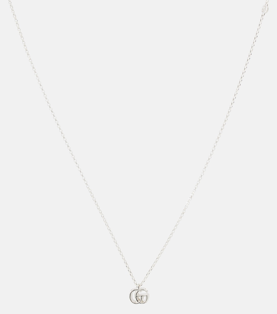Collana in argento sterling con ciondolo GG Marmont di Gucci, stile giovanile