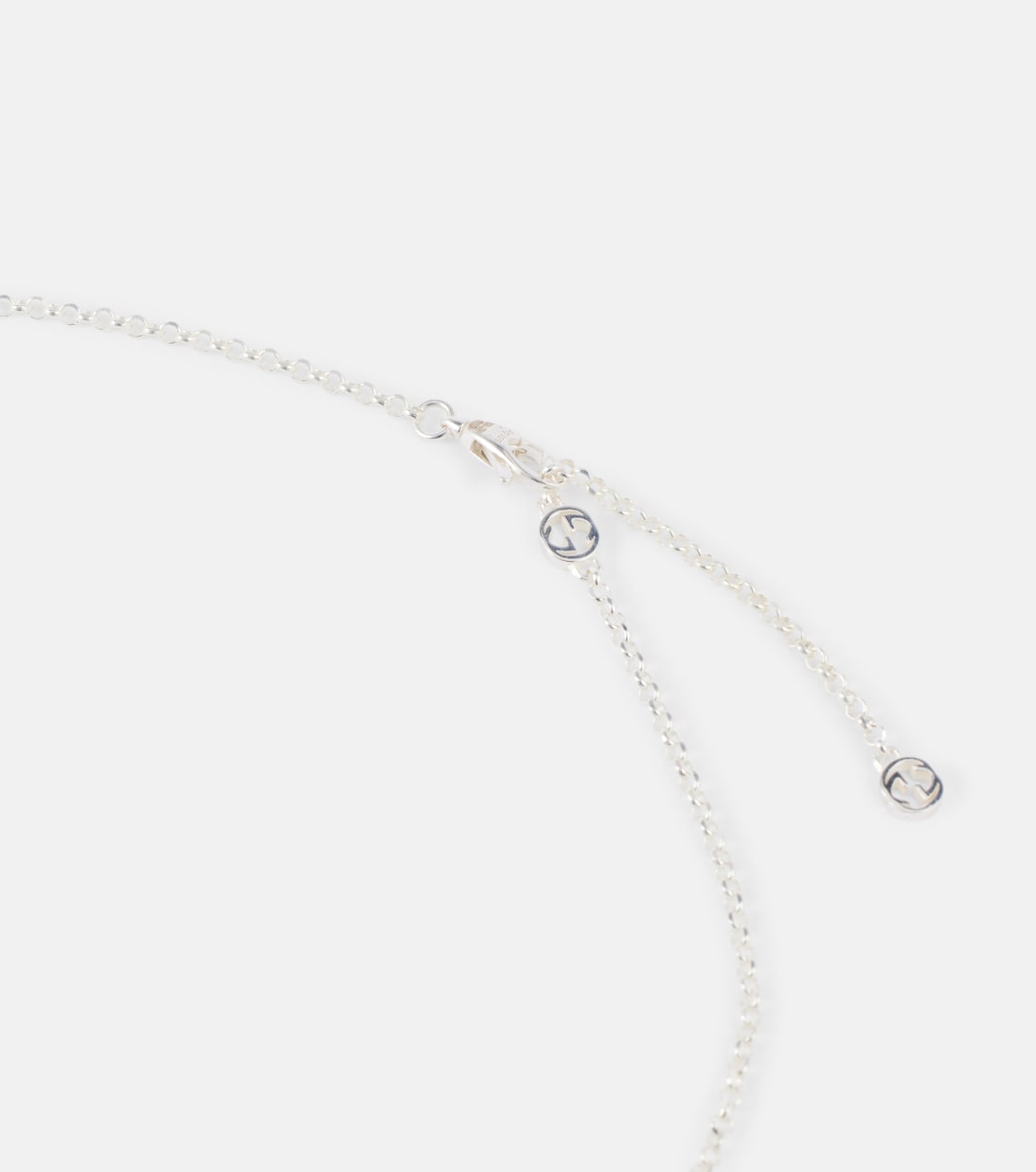 Collana in argento sterling con ciondolo GG Marmont di Gucci, stile giovanile