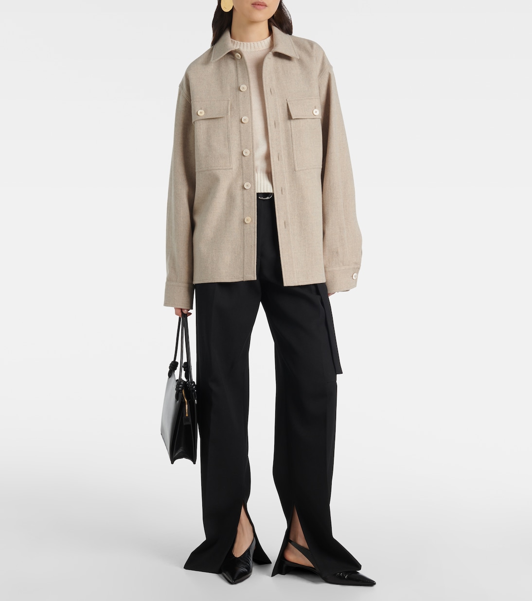 Virgin wool overshirt | Jil Sander