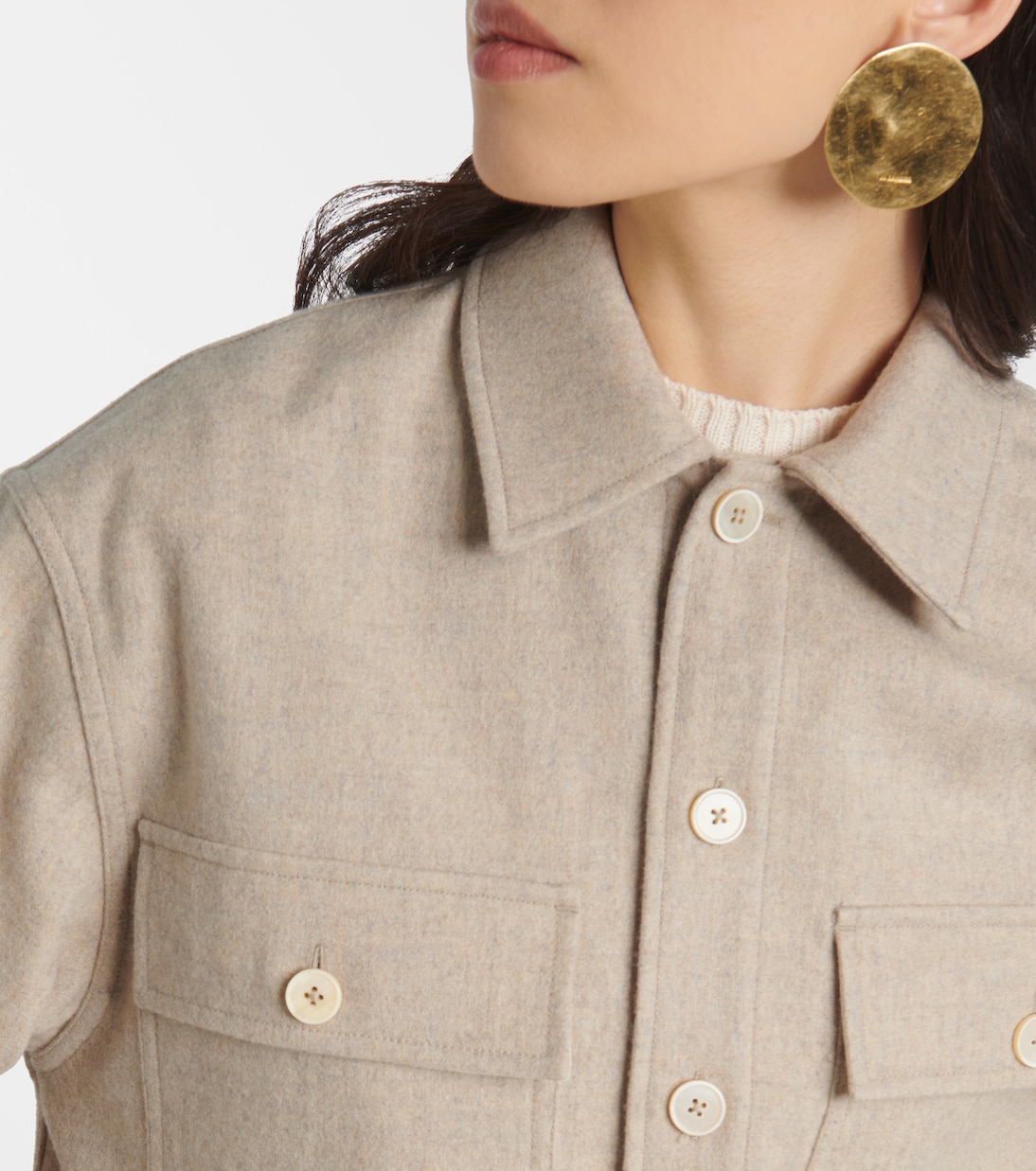 Virgin wool overshirt | Jil Sander
