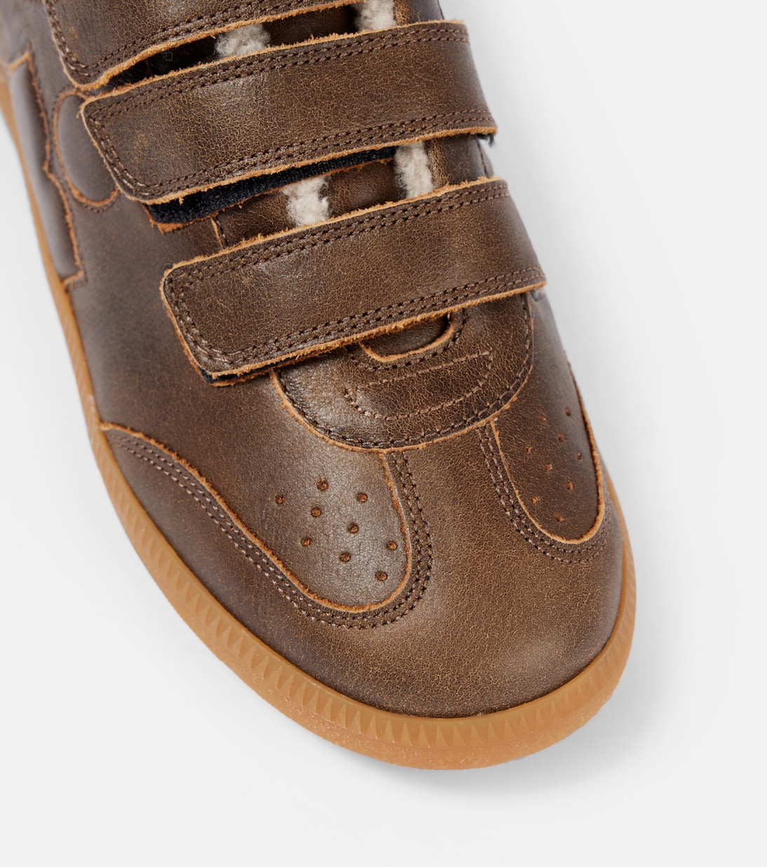 Baskets Beth en cuir et shearling | Isabel Marant